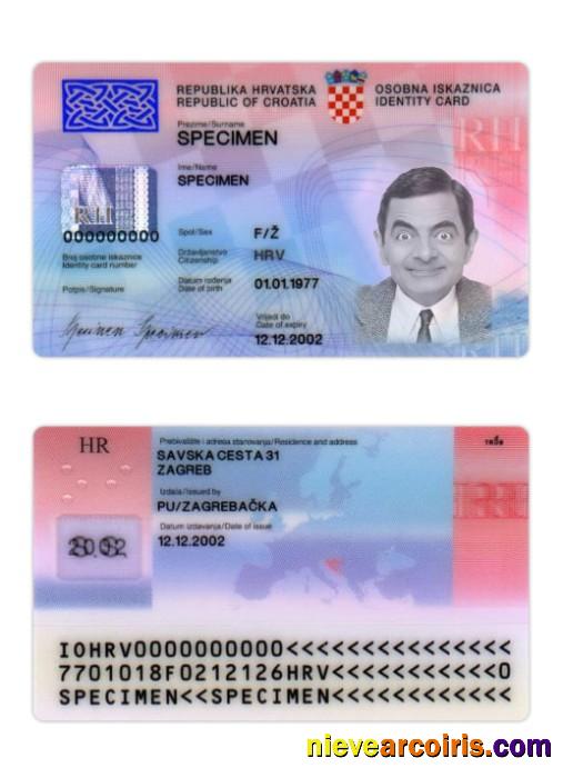 Croatia Identity card